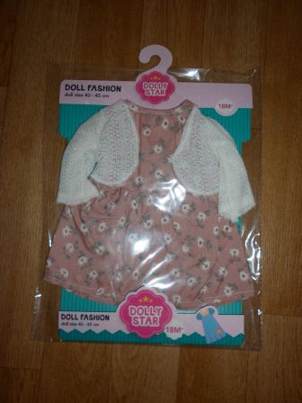 gebloemd jurkje 40-45 cm