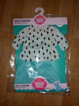 stipshirt met blauwe broek 40-45 cm