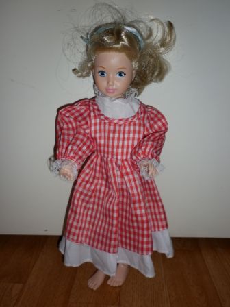 rood/wit geruite jurk 40 cm