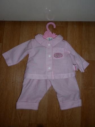 Annabell 46 cm pyjama met ruitjes