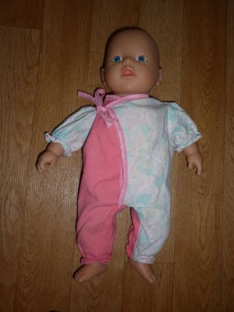 pakje roze/bloem 32 cm