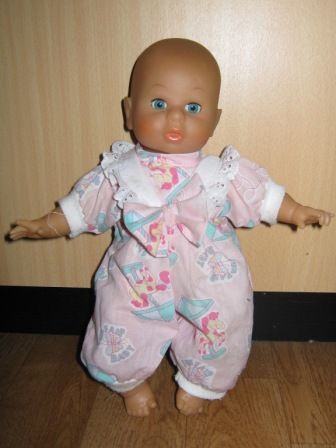 roze boxpakje met paardjes 27 cm