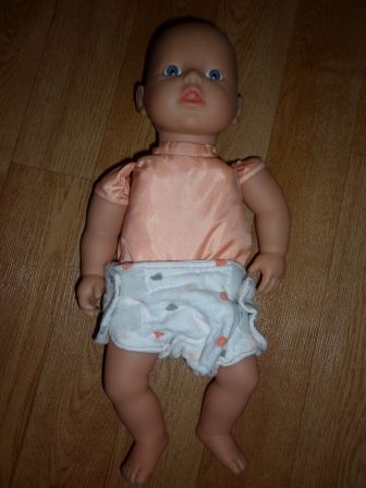 stoffen luier met hartjes 30-32 cm