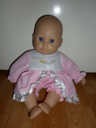 roze/wit pakje met bies 36 cm