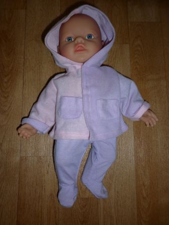 roze/paars setje 32 cm