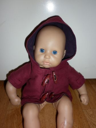 wijnrood jasje 36 cm