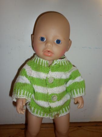 groen/streep vest 32 cm