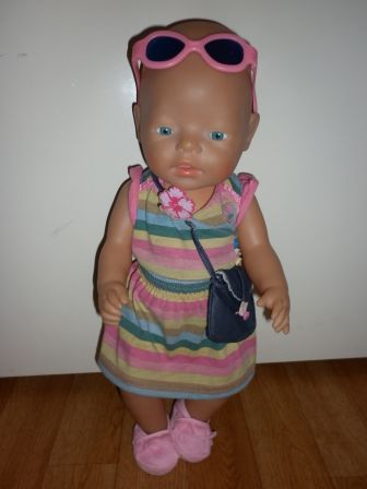 baby born 43 cm in zomerse outfit