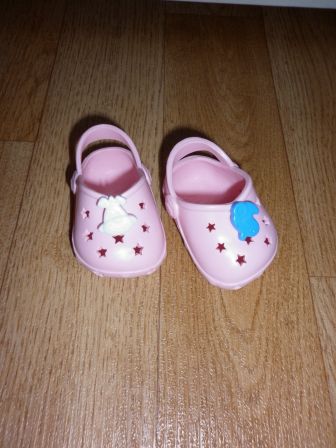 crocs lichtroze met pins 6 cm