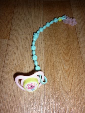 baby born 43 cm speen in blauw/roze