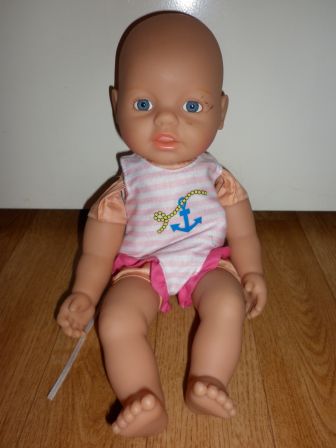 gestreept badpak met anker 32 cm