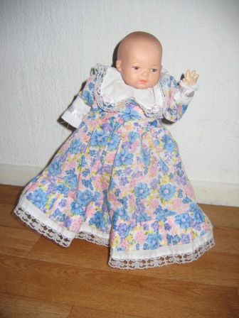 lange jurk voor pop 25 cm