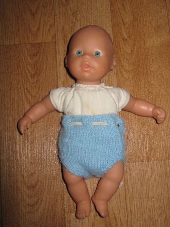 blauw onderbroekje 20 cm