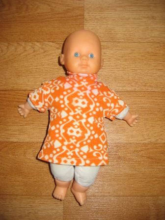 oranje jurkje 15-18 cm