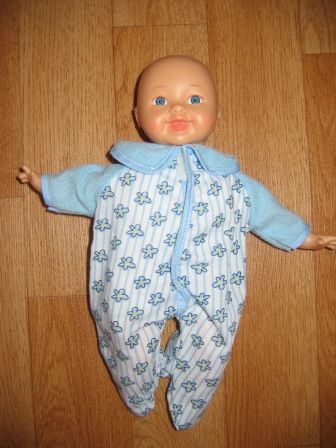 boxpakje, blauw/bloem 24 cm