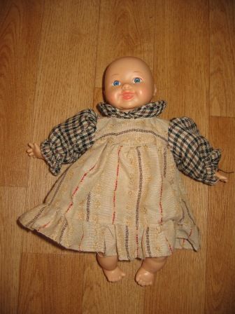 jurkje lichtbruin/ruit 24-30 cm