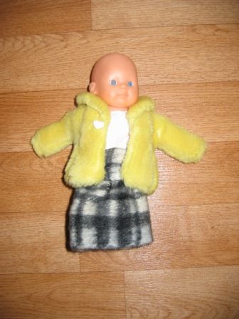 jasje en rok voor popje 20-22 cm