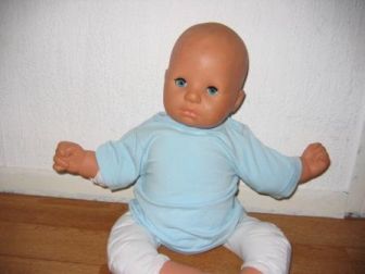 blauw shirtje 48-50 cm