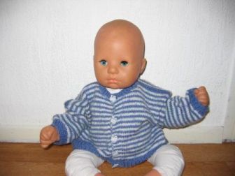 blauw/wit streepvest