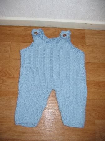 gebreide tuinbroek voor Chou Chou/Annabell 46/48 cm