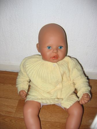 geel vest voor Annabell 46 cm of Chou Chou 48 cm