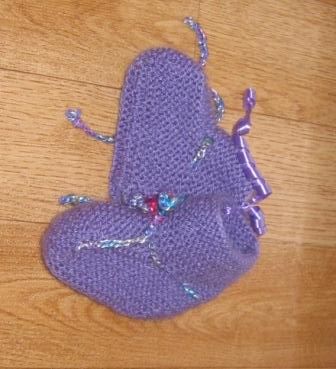 paarse nieuwe slofjes voor chou chou