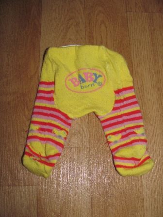 maillot in geel/streep met eendjes 43 cm