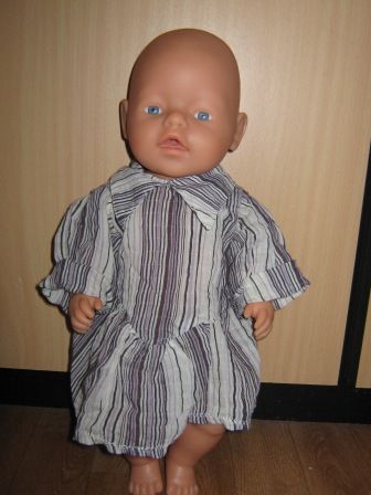 gestreept jurkje 43 cm