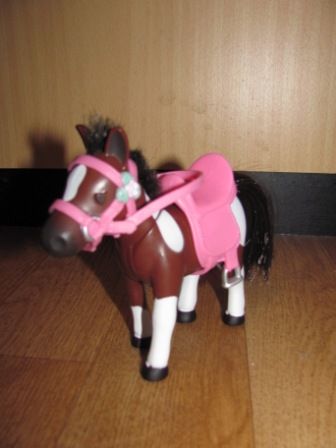 gevlekt paardje, zonder zadel!