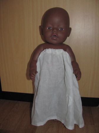 lange rok of strapless jurk 43-48 cm