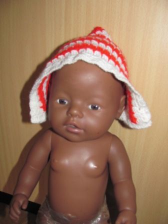 rood/wit gestreept mutsje