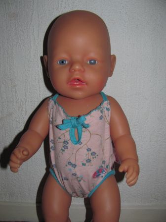 badpakje met blauw strikje 43 cm