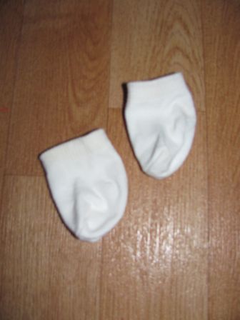 witte sokjes 6 cm
