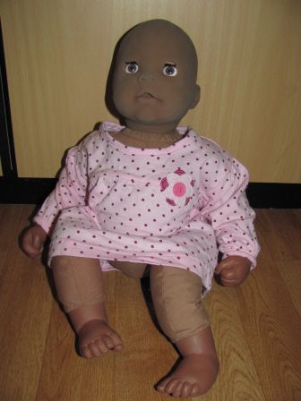 roze jurkje/nachthemd 48-50 cm