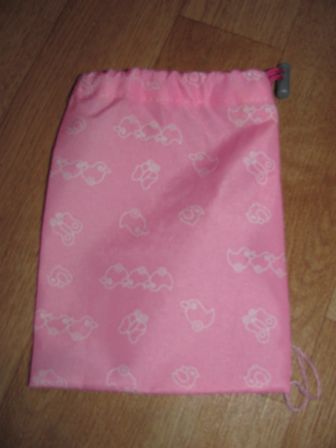 roze sokken/schoenen zakje