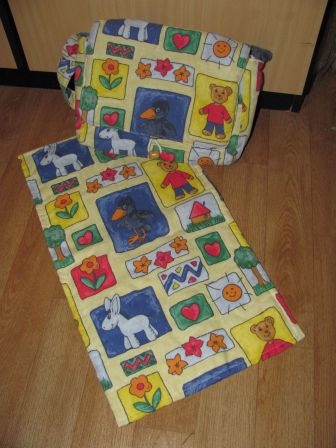 vrolijke luiertas met matje