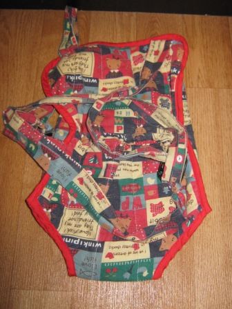 buikdraagzak met rode bies