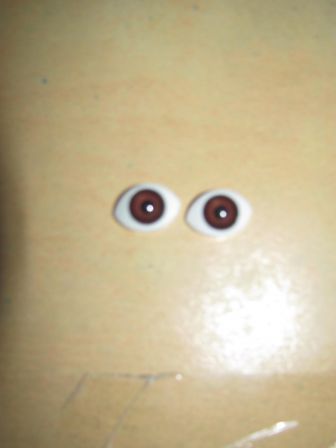 baby born 43 cm oogjes, donkerbruin