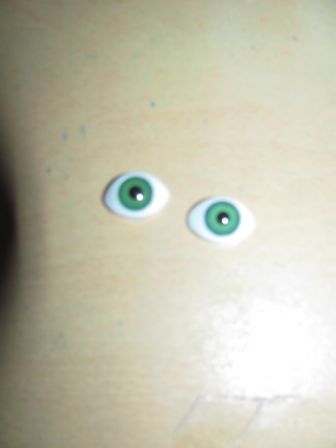 baby born 43 cm oogjes, groen