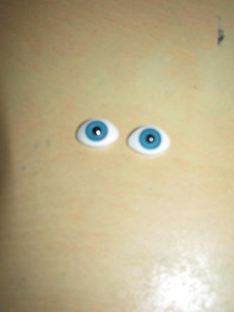 baby born 43 cm oogjes, blauw