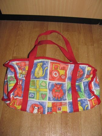 tas met boerderij-print