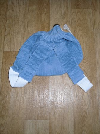 blauw poppenrugzakje