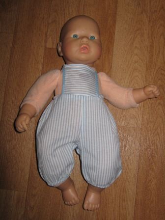 gestreepte tuinbroek 36 cm