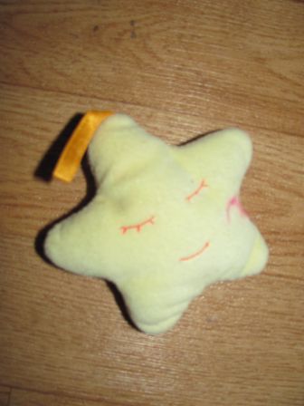 knuffel ster voor de pop