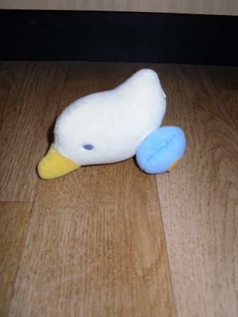 lichtgeel pluche eendje