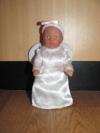 engelen jurkje 11 cm, met hoofdbandje