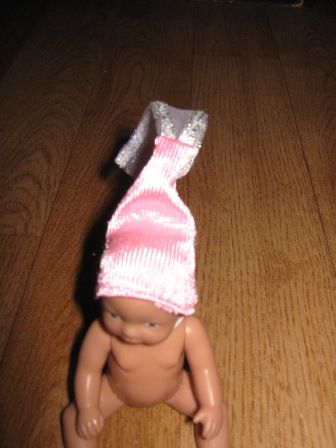 roze/glim prinsessenhoed 11 cm