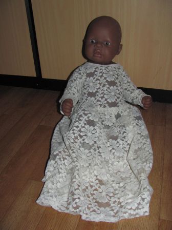 lange doorschijnende jurk 48-55 cm