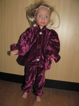 bordeaux-rode set, 42 cm Annabell Tween