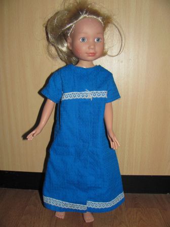 blauw jurkje, Annabell Tween 42 cm